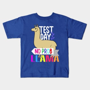 Test Day No Prob Llama Kids T-Shirt